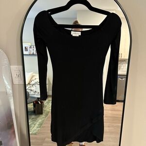 Lovers + Friends Off The Shoulder Black Dress